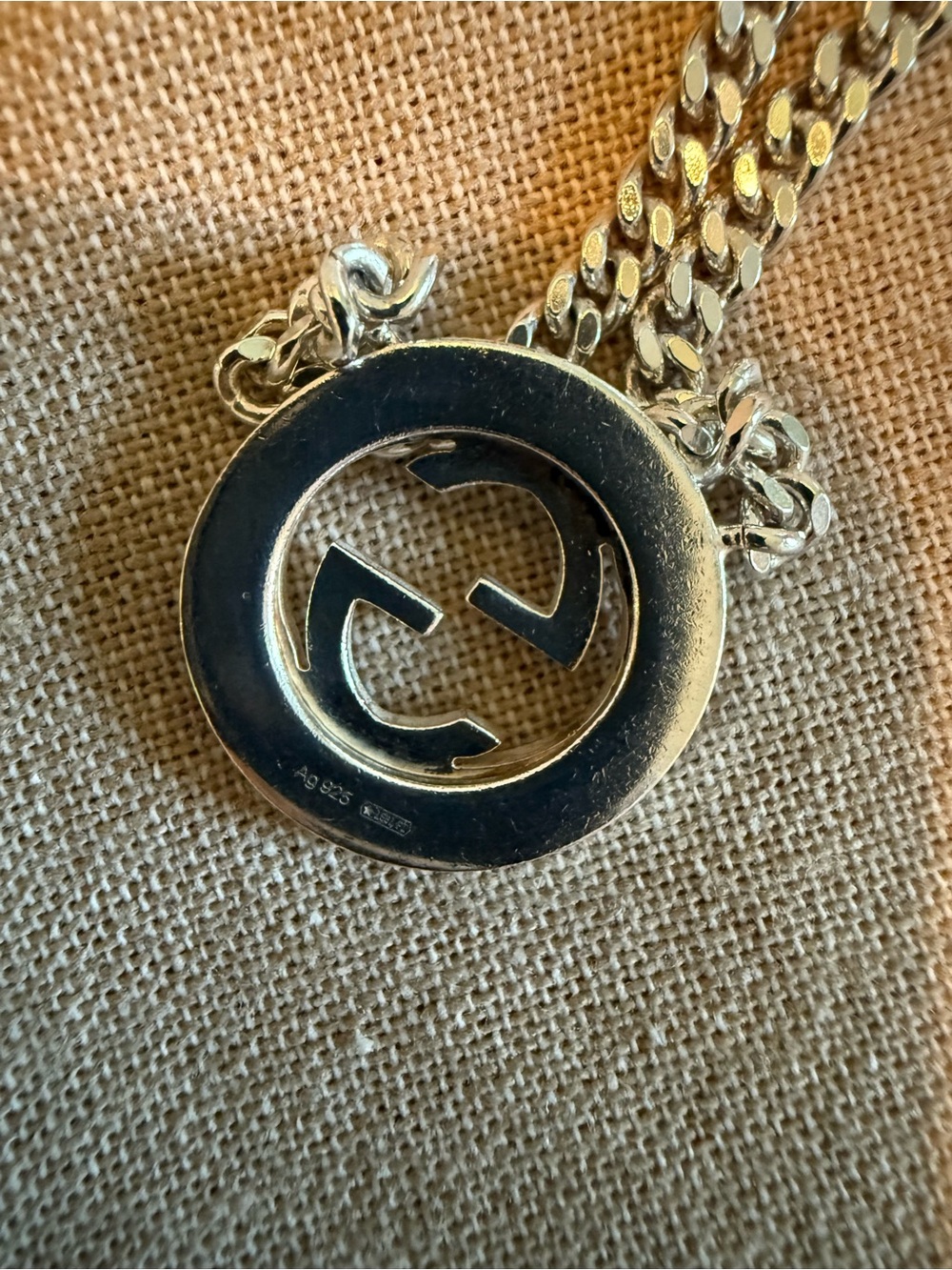 Gucci Interlocking G Sterling Silver thick chain necklace - Picture 7 of 7